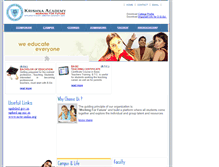 Tablet Screenshot of krishnaacademy.com